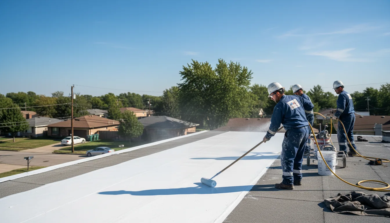 Commercial roof coating in Brandsville, MO near me